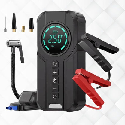 Jumper Portátil Multifuncional para Carro com Compressor de Ar